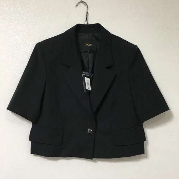 [BUNJANG] MAJE Cropped Short Sleeve Jacket / 새상품 MAJE 마쥬 크롭 반팔 자켓 36