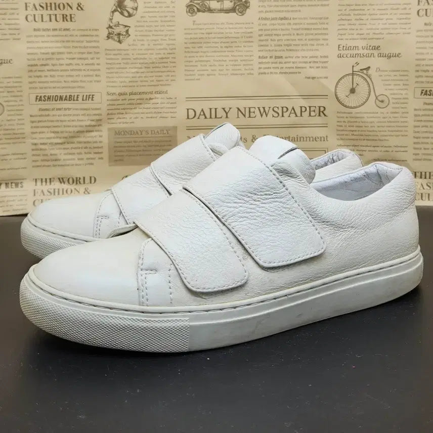 [BUNJANG] Time Velcro Leather Sneakers Size 250 / 타임 벨크로 가죽 스니커즈 250