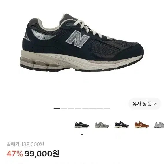 [BUNJANG] New Balance 2002R Premium Vintage Navy Sneakers (260) / 뉴발란스 2002R 프리미엄 빈티지 네이비 260