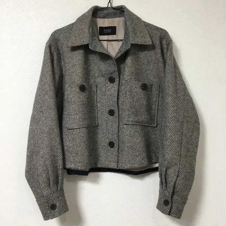 [BUNJANG] TIME Houndstooth Wool Jacket / 22 TIME 타임 하운드투스 울 자켓