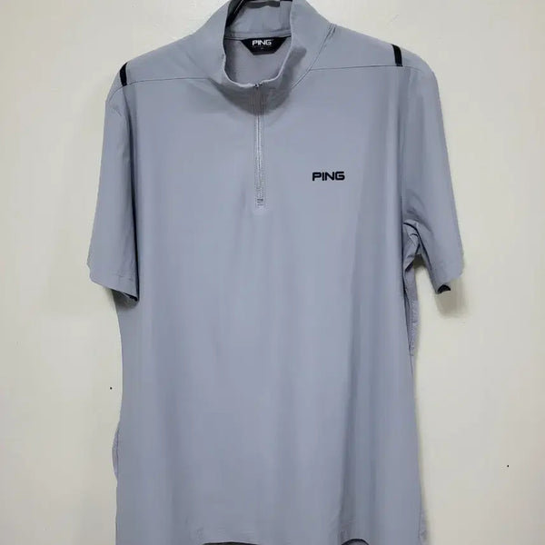 [BUNJANG] Ping Golf Wear Short-Sleeve Half Zip-Up / 핑 골프웨어 반팔 1/2 집업.260728