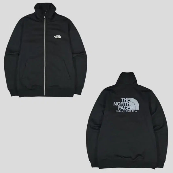 [BUNJANG] The North Face White Label Stand Neck Track Jacket Jersey / 노스페이스 화이트라벨 블랙 스모키블루 로고 스탠드 넥 트랙탑 집업 져지 M