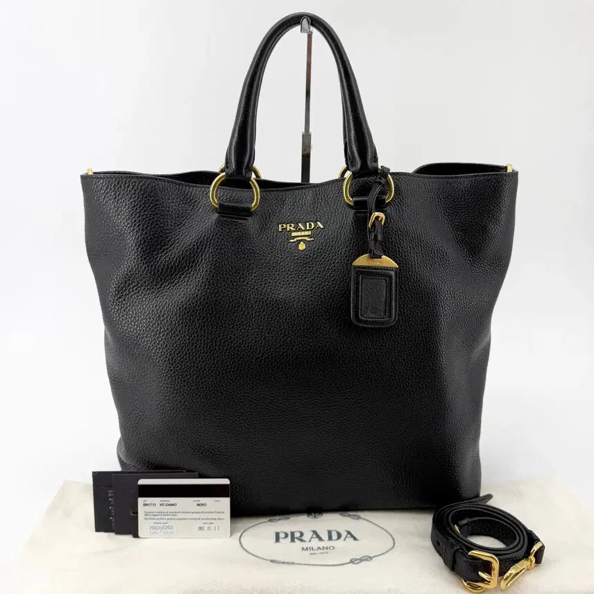 [BUNJANG] Prada Vitello Daino Tote Bag & Shoulder Bag BN1713 / *백화점판* 프라다 비텔로다이노 토트백 겸 숄더백 BN1713