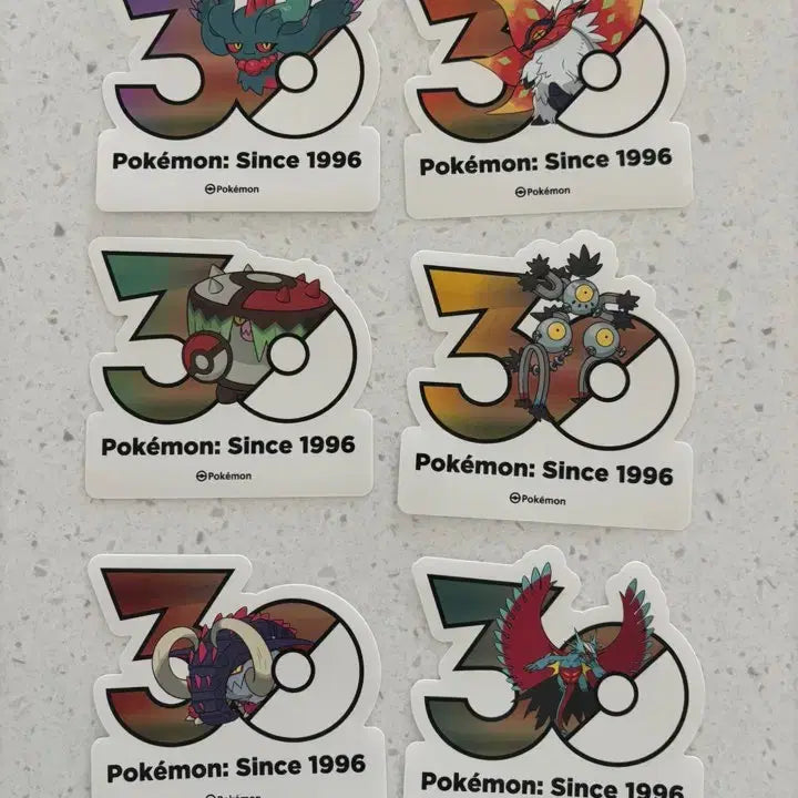 [BUNJANG] Pokemon 30th Anniversary Paradox Pokemon Stickers / 포켓몬 30주년 스티커 패러독스 포켓몬
