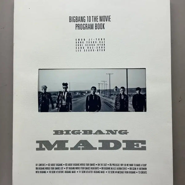 [BUNJANG] BIGBANG MADE Movie Program Book / 빅뱅 MADE영화 프로그램 북