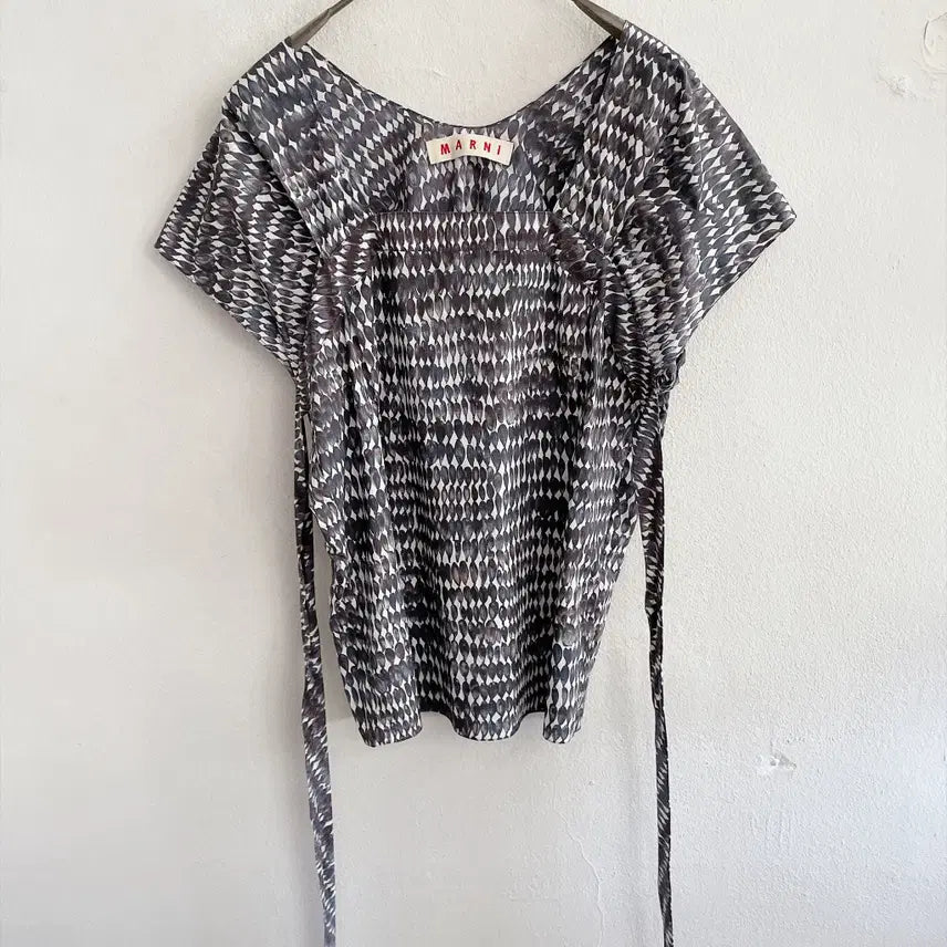 [BUNJANG] Marni Square Neck Blouse / 마르니 스퀘어넥 블라우스