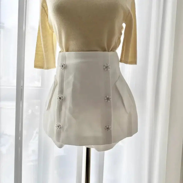 [BUNJANG] Rose Moa Bless Shop Cubic Skirt / 큐빅스커트 로즈무아블레스샵