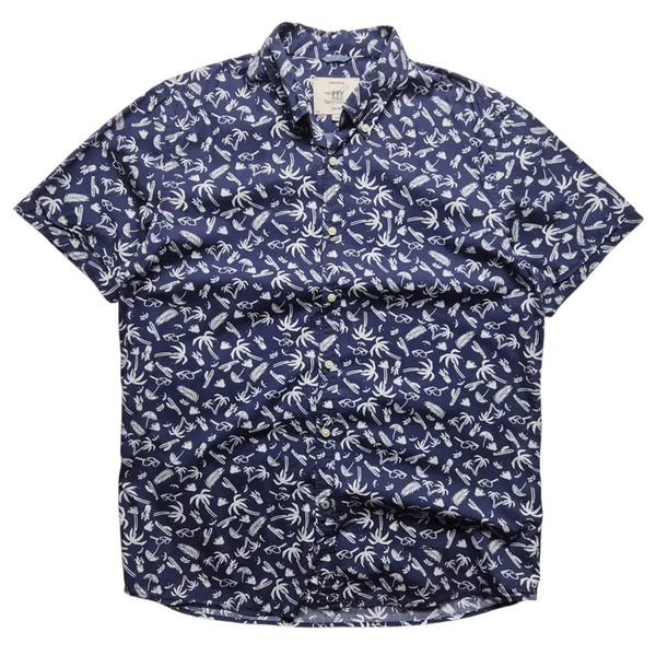 [BUNJANG] Henry Cotton's Hawaiian Shirt / [M] 헨리코튼 하와이안셔츠