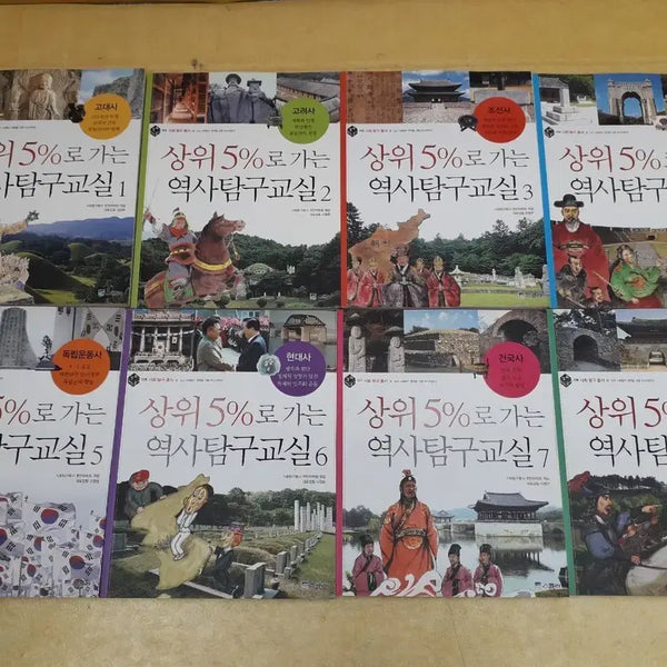 [BUNJANG] Schola Top 5% History Exploration Classroom Set (Volumes 1-8) / 스콜라 상위 5% 총서 역사탐구교실(1~8번)