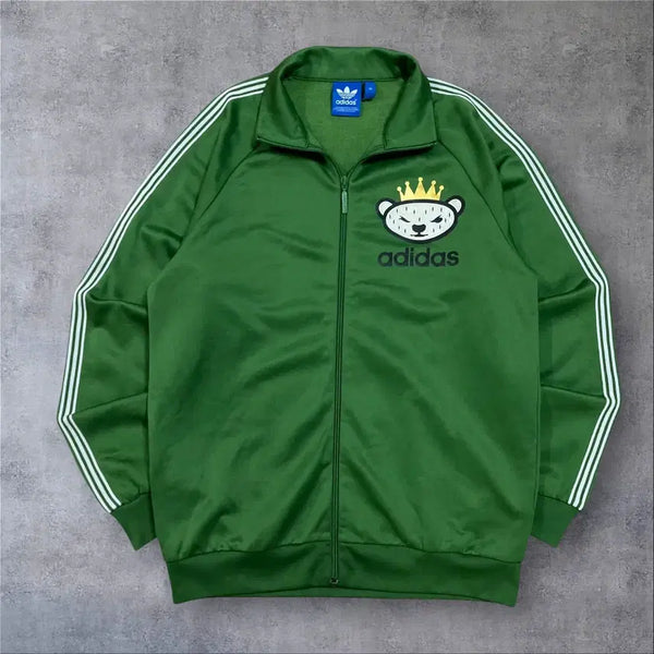[BUNJANG] Adidas Nigo Bear Green Track Top Jersey / 아디다스 니고베어 그린 컬러 트랙탑 져지