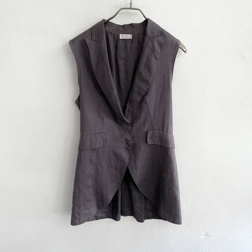 [BUNJANG] Brunello Cucinelli Linen Vest / 55) 브루넬로쿠치넬리 린넨 베스트