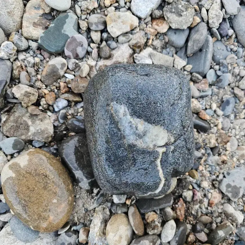 [BUNJANG] Natural Stone 'Mouse' Pattern Stone Sculpture / 수석 자연석 쥐 문양석 크기 17센치정도