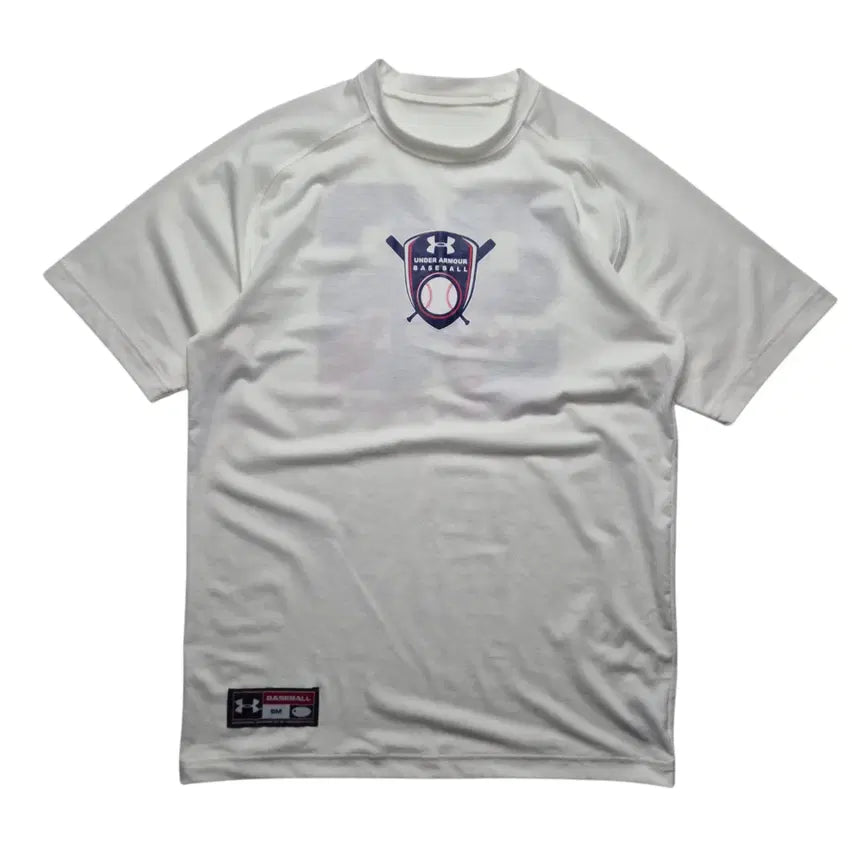 [BUNJANG] Under Armour Baseball T-Shirt White / [S-M] 언더아머 베이스볼 티셔츠
