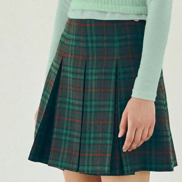 [BUNJANG] RAvenue LOU Christine Check Skirt S / 랭앤루 크리스틴 체크스커트 스쿨룩 s