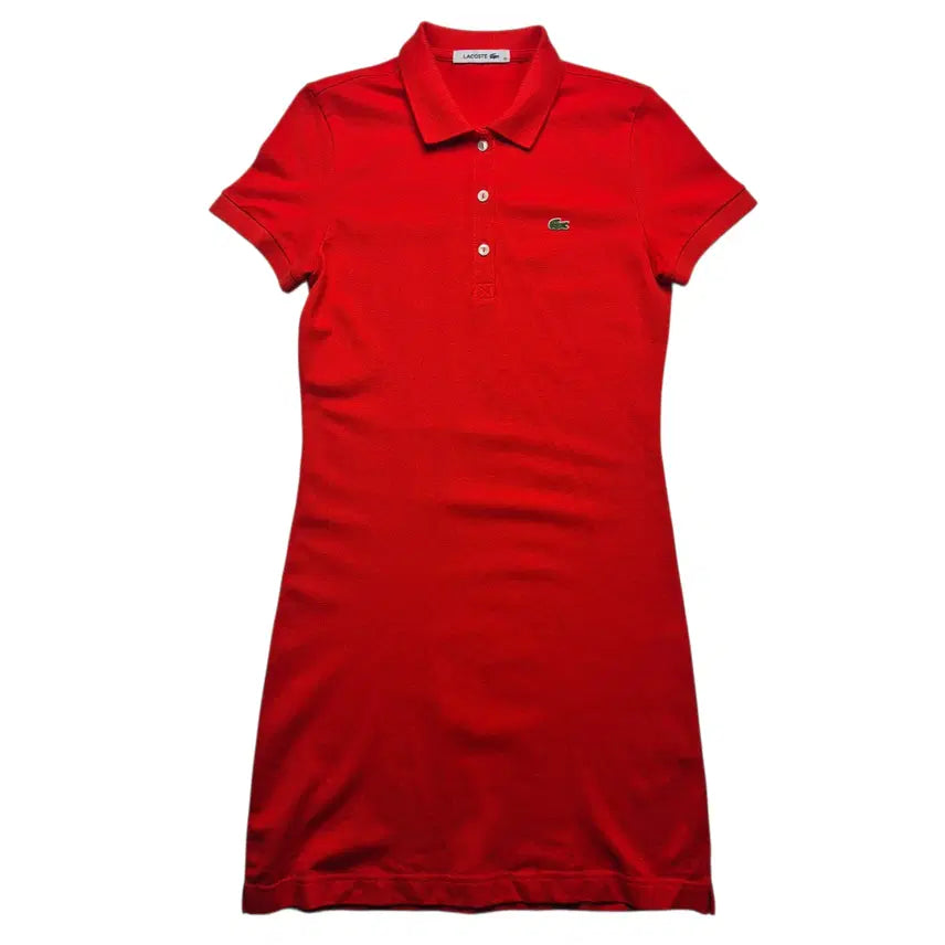 [BUNJANG] Lacoste Orange Polo Dress / [36] 라코스테 pk 카라 원피스