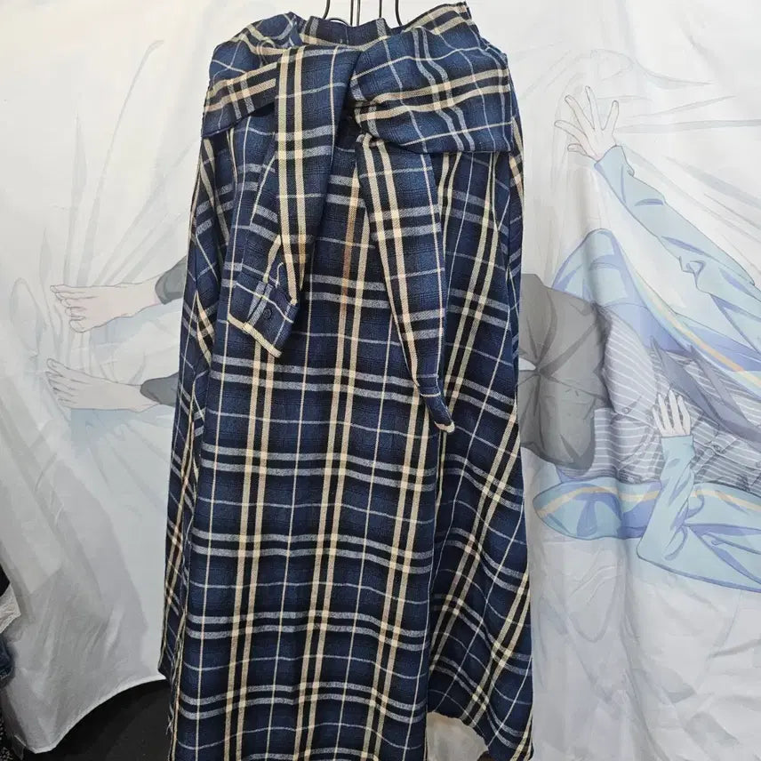 [BUNJANG] Imported Check Long Skirt / 수입 체크 롱 스커트