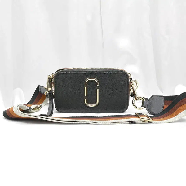 [BUNJANG] Marc Jacobs M0012007 Black Saffiano Leather Snapshot Camera Crossbody Bag / 마크제이콥스 M0012007 블랙 컬러 사피아노 스냅샷 카메라 크로스백