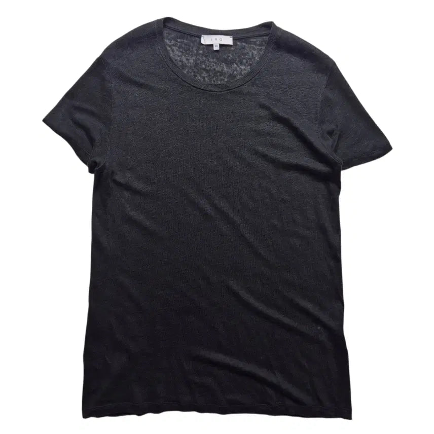 [BUNJANG] IRO Linen Short Sleeve T-Shirt Charcoal (XS) / [XS] IRO 이로 린넨 반팔티셔츠