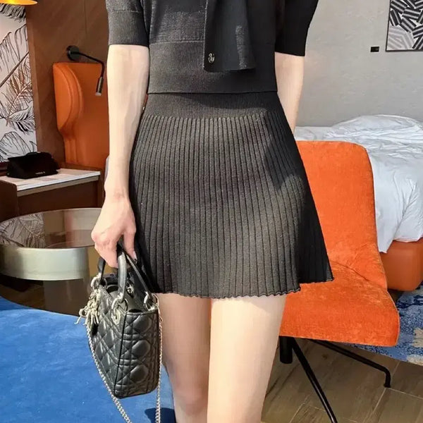 [BUNJANG] Rose Moa SD Dress Knit Skirt / 니트스커트 로즈무아에스드레스