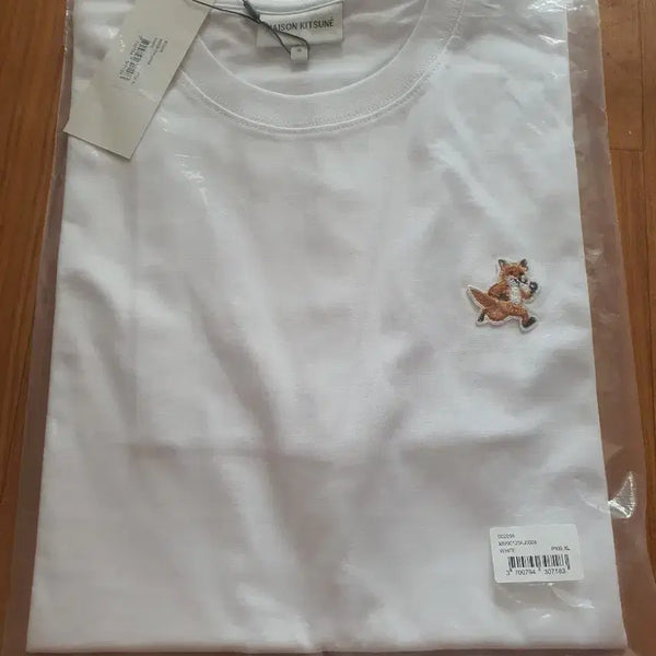 [BUNJANG] Maison Kitsuné Fox Short-Sleeve T-Shirt White XL / 메종키츠네 반팔티 화이트xl