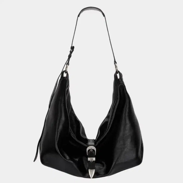 [BUNJANG] Magishwood Belted Hobo Bag Black Large / 마지셔우드 벨티드 호보백 블랙 라지