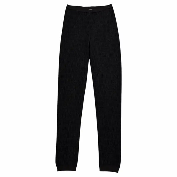 [BUNJANG] Moschino Italian Wool Jacquard Leggings Brown Pants / 모스키노 이태리 울 자카드 레깅스 브라운 팬츠 바지