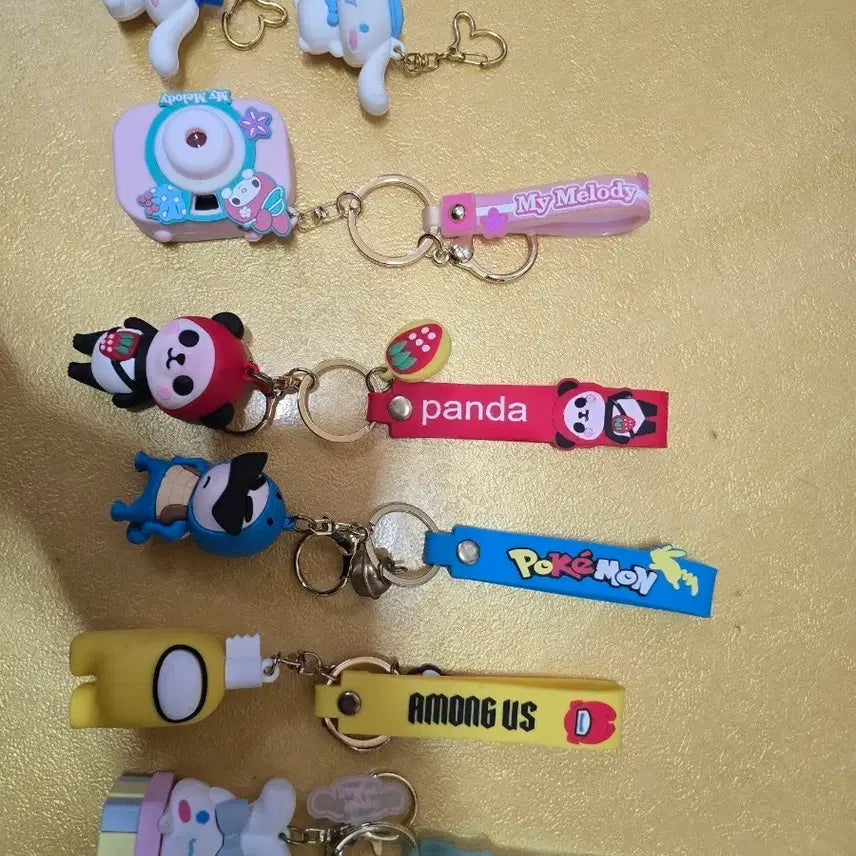 [BUNJANG] Character Keyring Bundle Set (7 pieces) / <일괄> 캐릭터 키링 7개