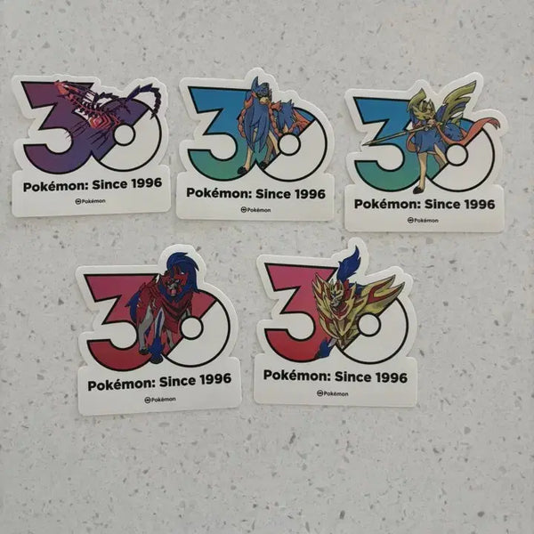 [BUNJANG] Pokemon 30th Anniversary Stickers - 8th Gen Legendary Pokemon / 포켓몬 30주년 스티커 8세대 전설 포켓몬