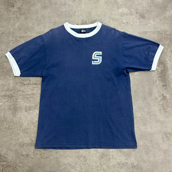 [BUNJANG] Stussy 90s Sports Ringer T-Shirt - Made in USA / 90s Stussy Sports 02 Ringer T-Shirt Made in USA