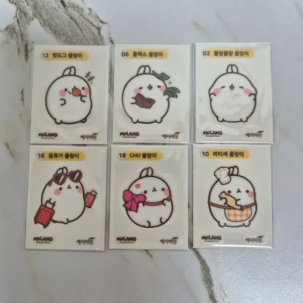 [BUNJANG] Molang Ttibu Seal Sticker Set / 몰랑이띠부씰