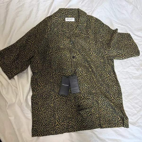 [BUNJANG] Saint Laurent Leopard Print Shirt / 생로랑 레오파드 셔츠