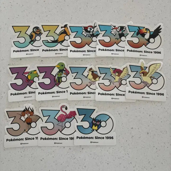 [BUNJANG] Pokemon 30th Anniversary Stickers / 포켓몬 30주년 스티커 새 포켓몬