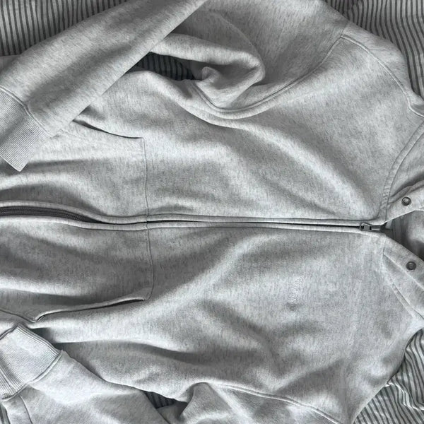 [BUNJANG] Covernat Hoodie Zip-up Oatmeal / 커버낫 후드집업