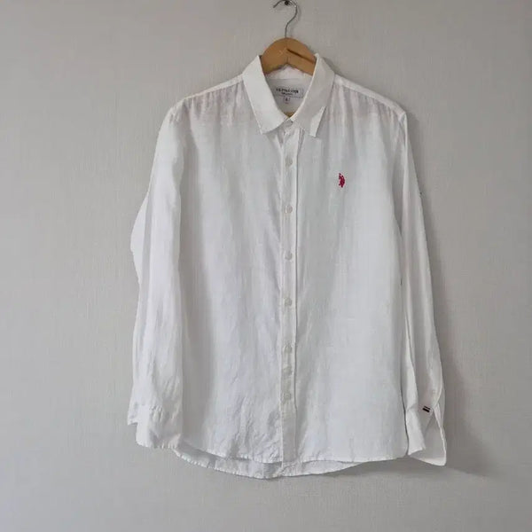[BUNJANG] U.S. Polo Linen Shirt White / US 폴로 린넨 셔츠