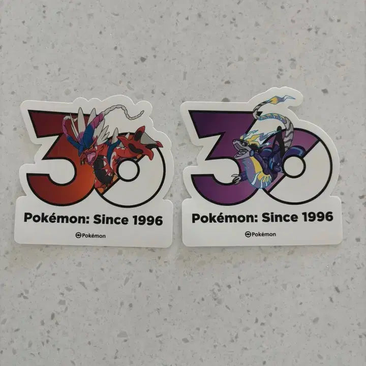 [BUNJANG] Pokemon 30th Anniversary Stickers - Miraidon & Koraidon / 포켓몬 30주년 스티커 미라이돈 코라이돈