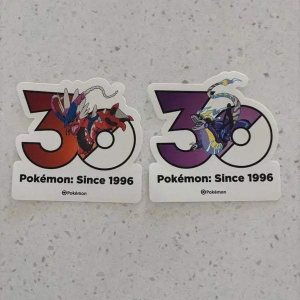 [BUNJANG] Pokemon 30th Anniversary Stickers - Miraidon & Koraidon / 포켓몬 30주년 스티커 미라이돈 코라이돈
