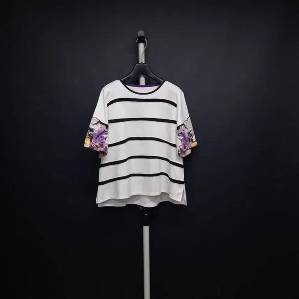 [BUNJANG] MINE Cotton Spring/Summer/Fall Blouse - White Stripe / 마인 MINE 춘하추 면 블라우스 66