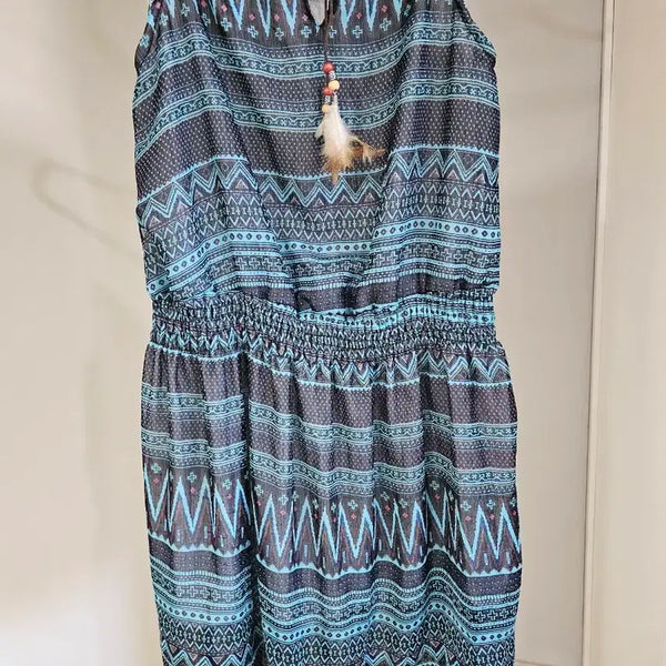 [BUNJANG] Bohemian Pattern Maxi Dress / 보헤미안 패턴 원피스