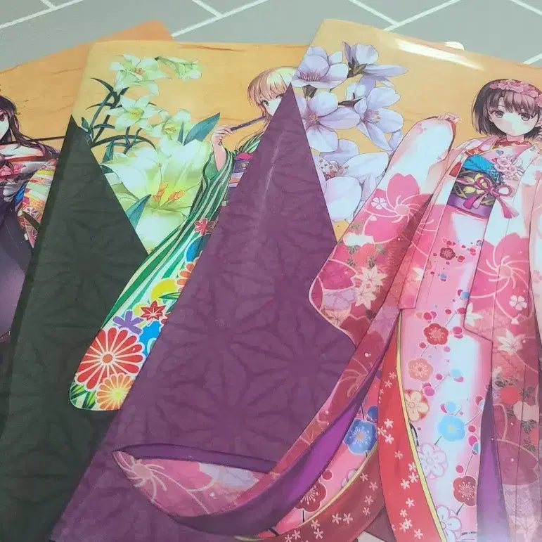 [BUNJANG] Saekano Kimono Clear File Set / 사에카노 기모노 클리어파일 판매합니다