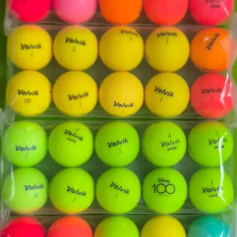 [BUNJANG] Volvik Vivid Matte Mixed Grade A 40 Golf Balls / 볼빅 비비드.무광혼합 A급40개 골프공