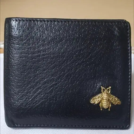 [BUNJANG] Gucci Bee Bi-fold Wallet Black Leather / 구찌 꿀벌 반지갑/지갑 정품A급(감정O)