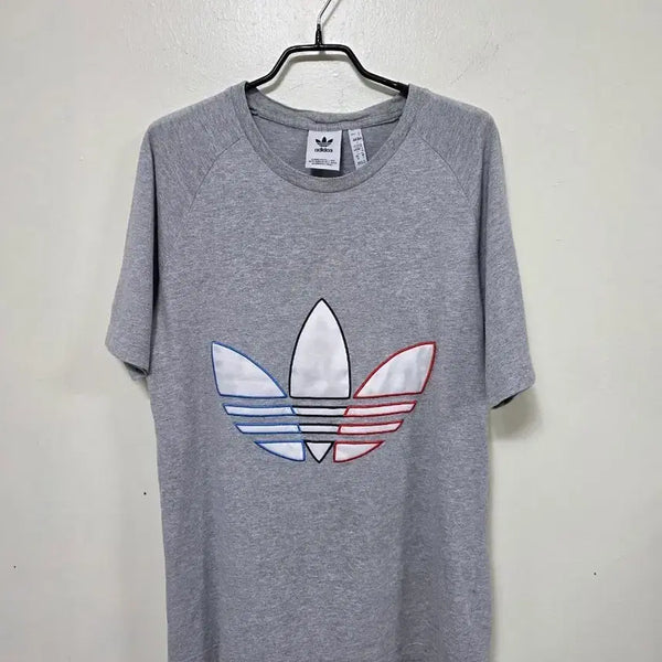 [BUNJANG] Adidas Trefoil Short Sleeve T-Shirt Grey / 아디다스 트레포일 반팔 티셔츠 그레이.260727