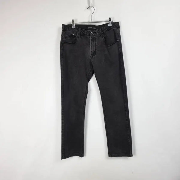 [BUNJANG] NIX Black Denim Banding Spandex Pants Women's Size 33 / NIX 닉스 흑청 밴딩 스판 데님 팬츠 여 33인치 260804