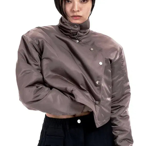 [BUNJANG] YEEL Wave Bomber Jacket Brown (Free Size) / [YEEL] WAVE BOMBER JACKET BROWN (F)