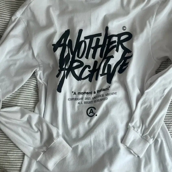 [BUNJANG] Another Archive Long Sleeve White / 어나더아카이브 롱슬리브 화이트W
