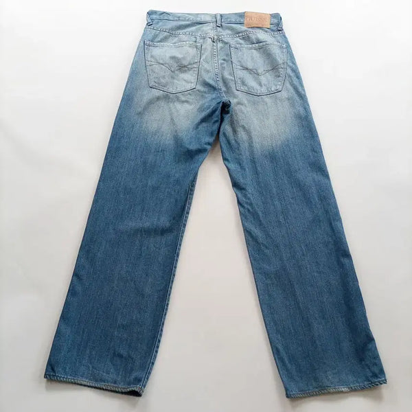 [BUNJANG] Guess Vintage Wash Straight Leg Denim Pants Size 32 / 게스 청바지 사이즈32 빈티지 워싱 일자 남자 남성 데님팬츠 B1476