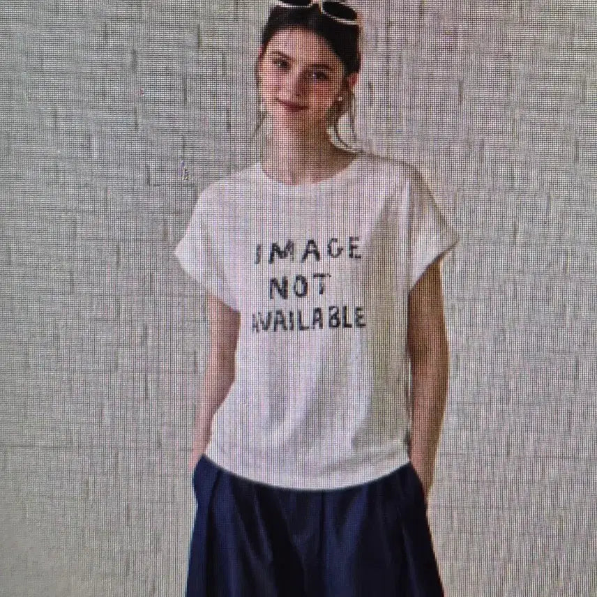 [BUNJANG] White Lettering Short Sleeve T-Shirt / (해외배송)화이트 레터링 반팔티