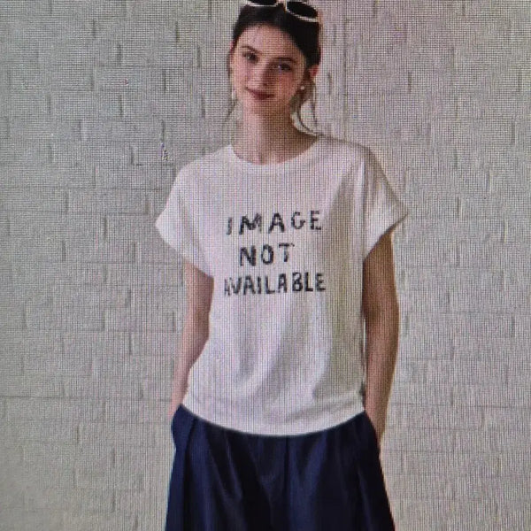 [BUNJANG] White Lettering Short Sleeve T-Shirt / (해외배송)화이트 레터링 반팔티