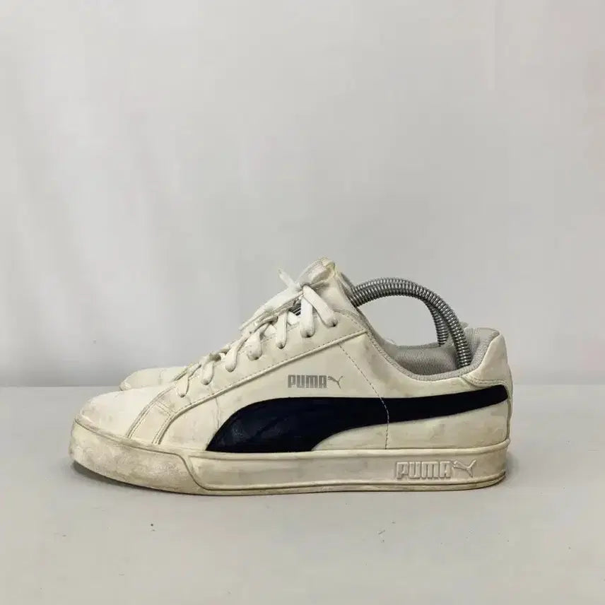 [BUNJANG] Puma Smash Bulk White Sneakers / 158. 푸마 스매쉬 벌크 화이트 스니커즈[260]