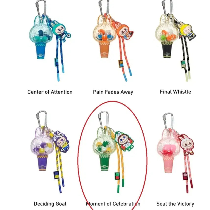 [BUNJANG] POP MART The Monsters FIFA Mini Light Keyring / 팝마트 더 몬스터즈 FIFA 미니 라이트 키링
